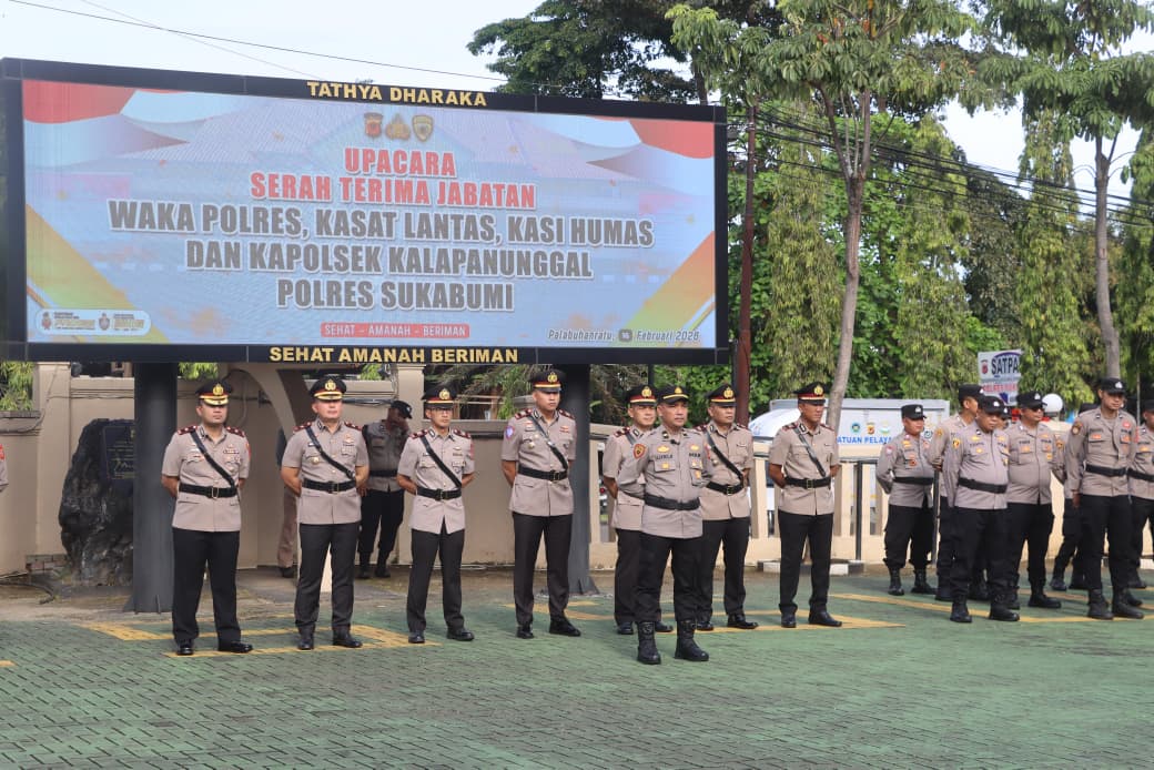 Ini Nama-nama Pejabat Utama Polres Sukabumi yang Dirotasi
