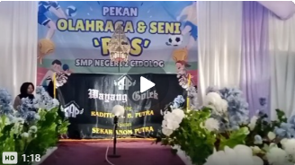 SMPN 2 Cidolog Gudang Seniman Muda, Salah Satunya Dalang Wayang Golek Raditya Akbar