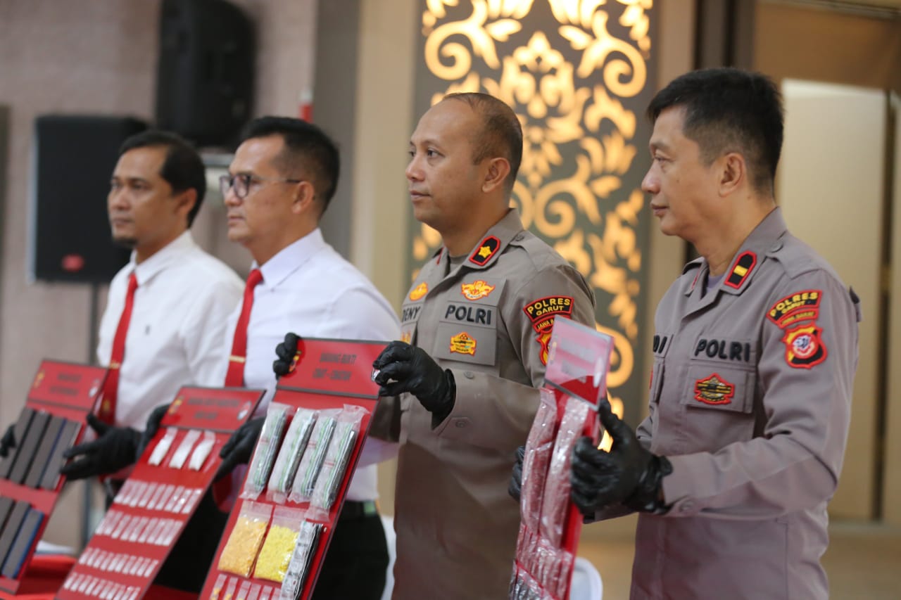 Polres Garut Paparkan Hasil Pengungkapan Kasus Narkoba, Puluhan Terduga Pelaku Diamankan