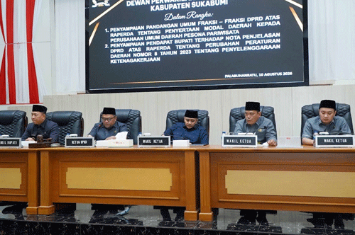 DPRD Kabupaten Sukabumi Bahas Penyertaan Modal Perumda Pesona Pariwisata dan Perubahan Perda Ketenagakerjaan