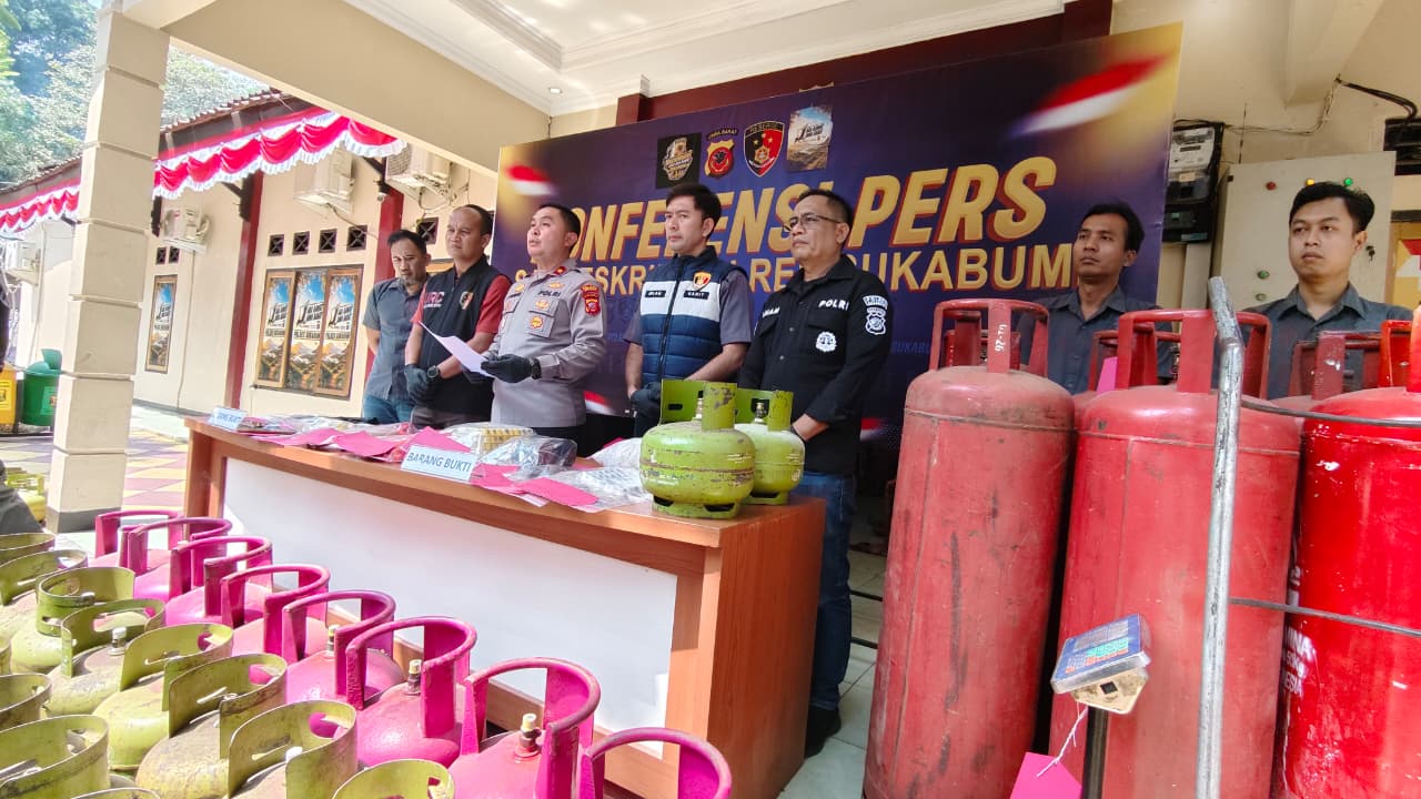 Polres Sukabumi Bongkar Kasus Penyalahgunaan Gas LPG non-Subsidi
