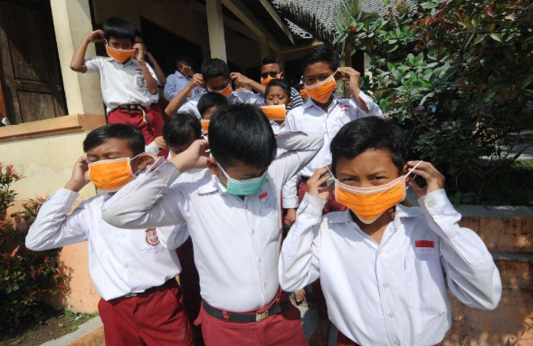 Disdik Kabupaten Sukabumi Imbau Siswa Pakai Masker
